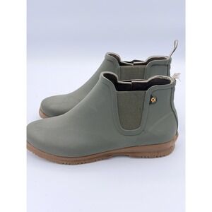 Bogs Sweetpea Chelsea Winter Women's Casual Boots, Olive, W7 Rain Garden